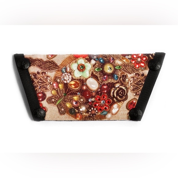 OneSole Interchangeable Mocha Sparkle tops crystals rhinestone pretty Shoe tops - Picture 10 of 12
